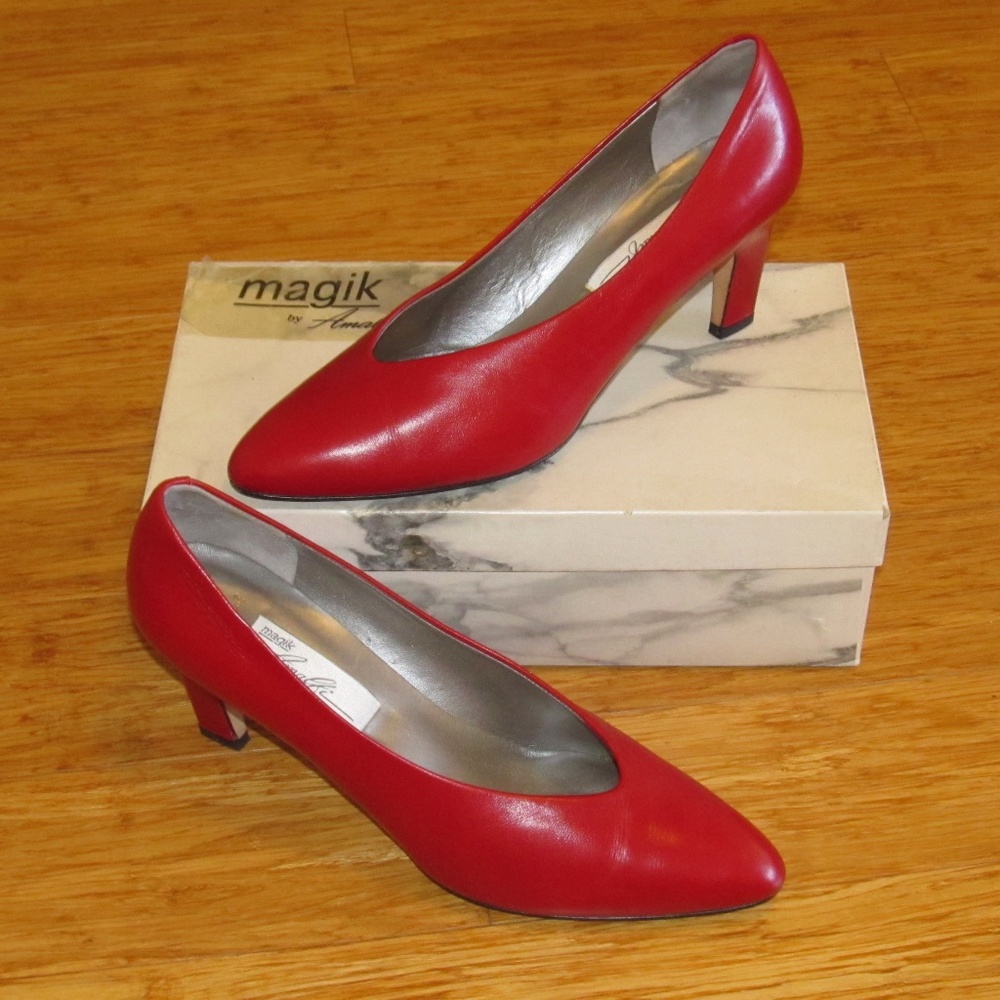Red Amalfi High-heeled Dress Shoes
